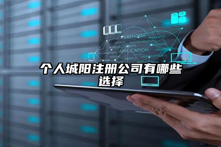 個人城陽注冊公司有哪些選擇